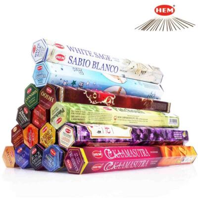 15+1 Mix 320 Räucherstäbchen HEM zufällige Auswahl 16x 20Stk.