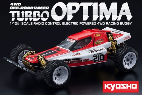 Kyosho 1/10 RC BUGGY 4WD TURBO OPTMA Gold -KIT- #30619 - Picture 2 of 5