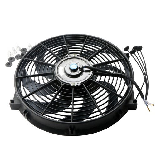 2x 14" inch Universal Slim Fan Push Pull Electric Radiator Cooling 12V Mount - Picture 6 of 11