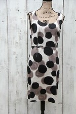 ANN TAYLOR Size 6 Black Gray Dress Knee Length Sleeveless