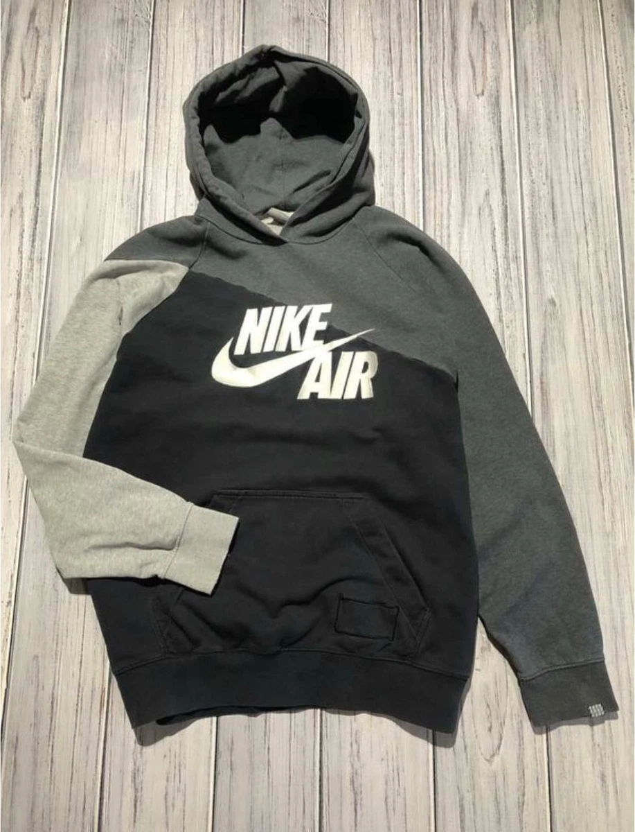 Vintage Nike Air Hoodie 2000s Swoosh Y2K Big Logo Embroidered Grey Mens  Size XL