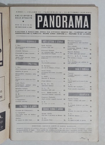 55813 PANORAMA nr 12 1939 - Diario Guerra - Francobolli - Mercati d'oltremare - Imagen 2 de 4