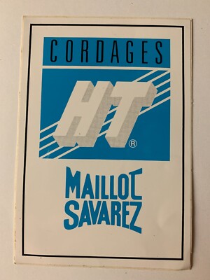 VINTAGE AUFKLEBER CORDAGES HT TRIKOT SAVAREZ