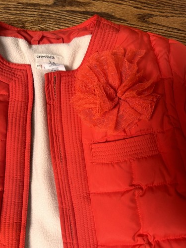 JCrew Crewcuts Red-orange Lined Jacket Size 12 - Picture 2 of 5