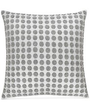 Hotel Collection Colonnade Dusk Wool Cotton Dotted 18" Decorative Pillow - Gray