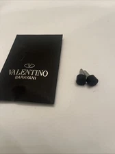 VALENTINO GARAVANI Replacement Heel Tip Taps BLACK Rubber with envelope
