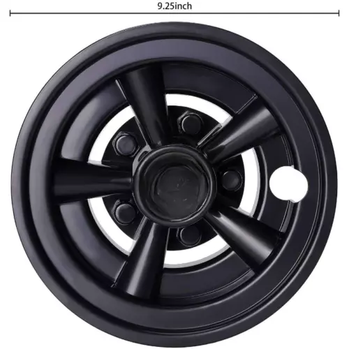 1 Set For Yamaha EZGO Club 8" Golf Cart Wheel Covers Hub Caps Car Black Kit - Picture 2 of 7