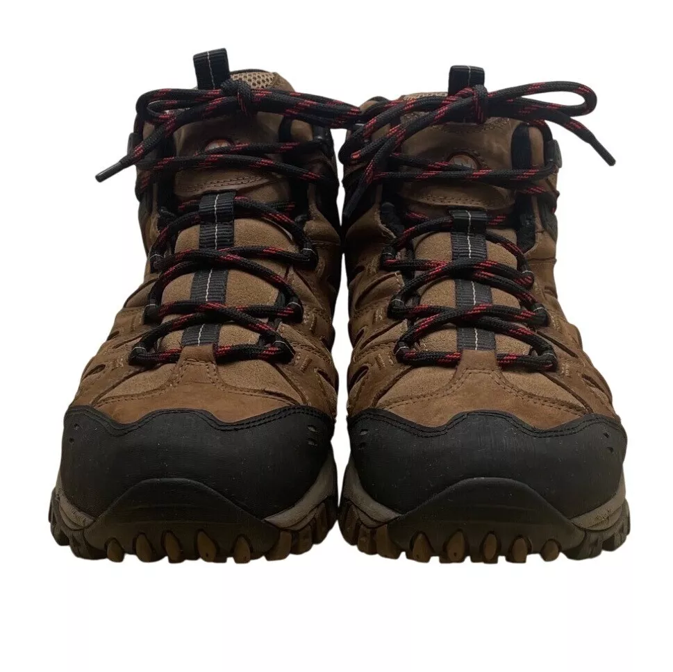 merrell leather mesh waterproof radland mid hiking otter boots