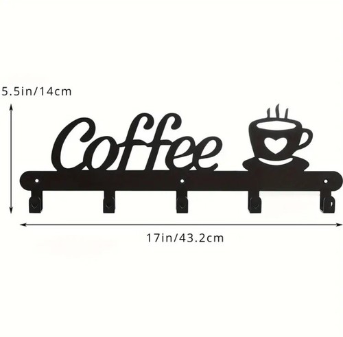Wandmontage Kaffeebecher Halter Hängende Aufhänger Kaffeetassen Regal für Zuhause Rustikal