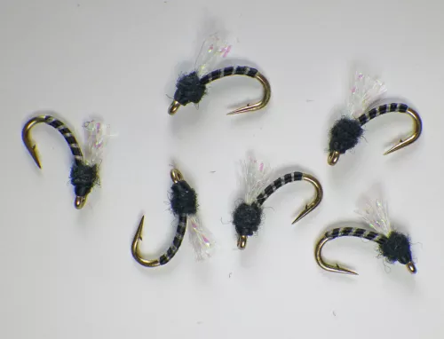 Top Secret Midge Nymph Emergers Black - Premium Trout Fly Fishing Flies