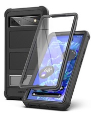 Google Pixel 6a Case with Protective Screen Protector and Kickstand