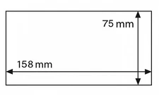 50 Lighthouse Covers BASIC 158 x 75 mm for Banknotes