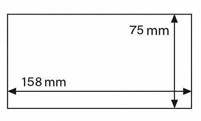 50 Leuchtturm Hüllen BASIC 158 x 75 mm für Banknoten