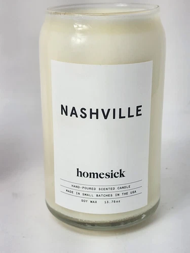 Homesick NASHVILLE Hand-Poured Scented Candle, 13.75 oz., Made in USA