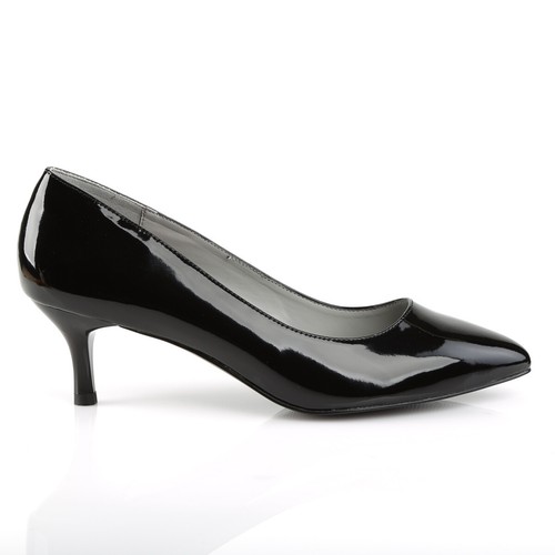 Pleaser KITTEN-01 2 1/2" Heel Pump, Black Pat, Size 9 - Picture 5 of 5