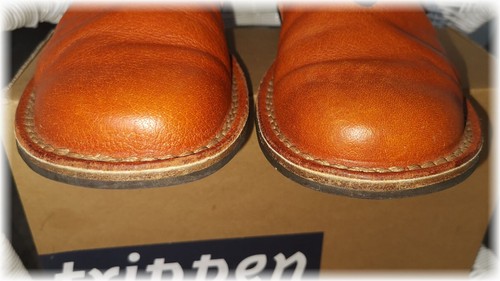 NP 367€ - Trippen handgefertigte Designer Schuhe Closed Mod. Fire Orange 39 - Bild 9 von 13
