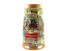 Budweiser Beer Stein CALIFORNIA Limited Edition in Relief Ceramic Vintage