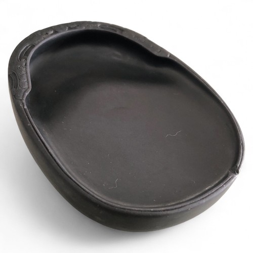 Japanischer Tintenstein Suzuri Luxus Kalligraphie Werkzeug Natur Schwarz Schiefer Stein IS25 - Bild 7 von 11