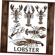 Lobster Stencil, Ocean Stencil, Ocean Animals Stencils - for Painting on Wood,