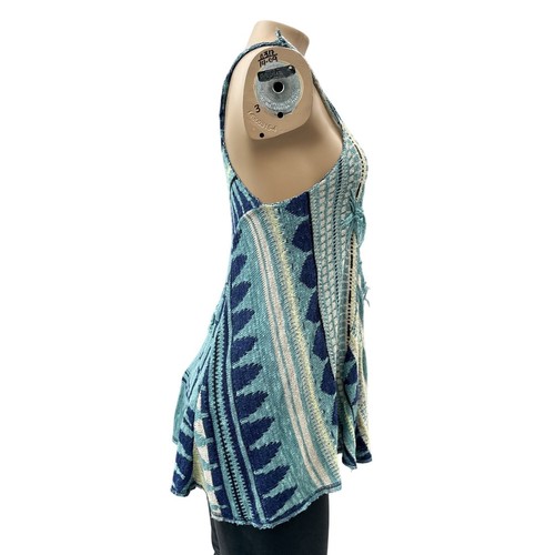 Free People Madagascar Boho Chic Sleeveless Yarn Knit Tunic Tank Top Women S - Picture 8 of 14