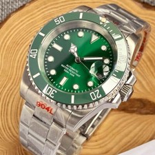 40mm Green Sapphire Glass Japan Miyota 8215 Automatic Movement Mens Watch Lume