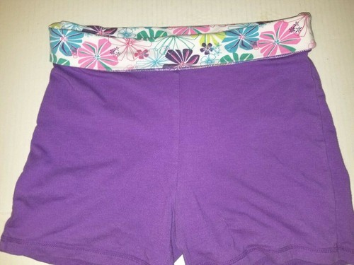 Cute Comfy Purple Girl's GREEN SODA Size L 10-12 Pull-on Cotton Polyester Shorts - Picture 3 of 10