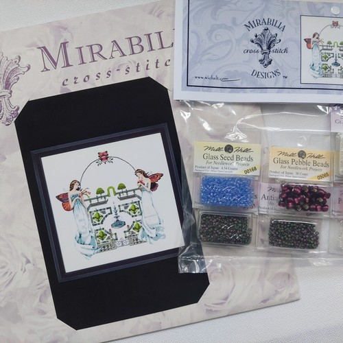 Spring Topiary Garden Mirabilia Beaded Cross Stitch Chart Pattern and Bead Pack - Picture 5 of 24