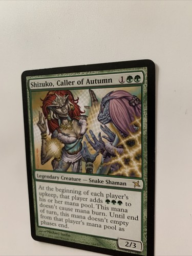 Shizuko, Caller Of Autumn - Betrayers Of Kamigawa Unplayed! UP NM Green Rare - Picture 3 of 8
