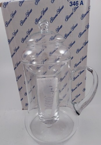 New Princess House 346A Heritage Crystal Iced Tea Liner Pitcher 80 Oz New in Box - Picture 2 of 12