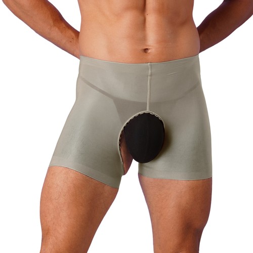 Boxer homme transparent slip nylon sans entrejambe culotte sous vêtement de nuit - Photo 12 sur 123