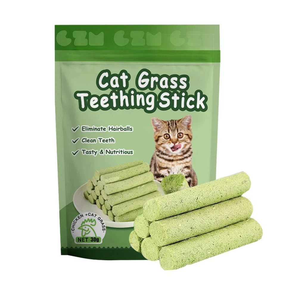 Pet Cat Grass Stick Cat Grass Stick Hair Removal Ball Mild Removal Hair H2L7 - Image 2 of 4
