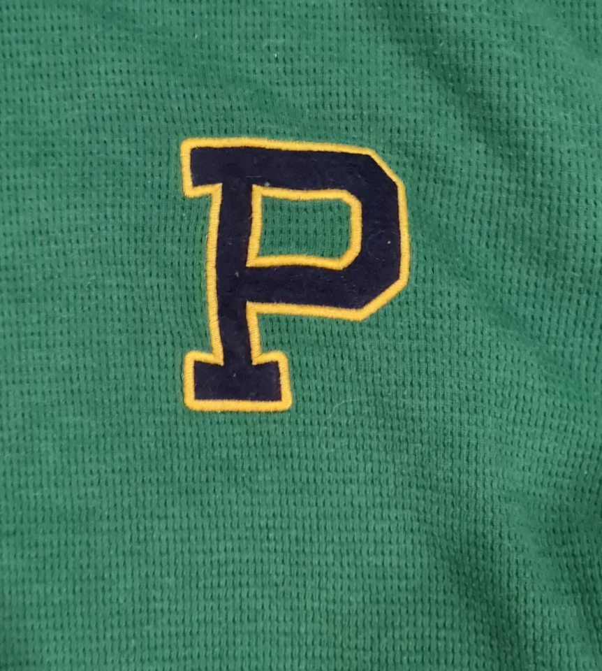 Polo Ralph Lauren Para Hombres Tejido Gofre Prendas para Dormir Manga Larga Camisa Verde Talla:M Foto 2 de 4