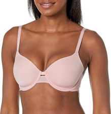 Warners No Side Effects Smoothing Comfort Underwire T-Shirt bra pink 36D