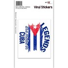 Gift Sticker : Legends are Made in Cuba Flag Cuban Expat Country In USA