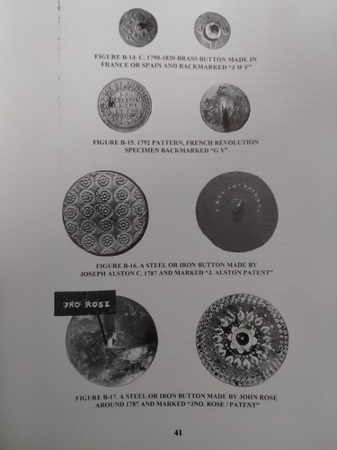 Dating Buttons: A Chronology of Buttons Types Makers Retailers & Their Backmarks - Picture 4 of 7