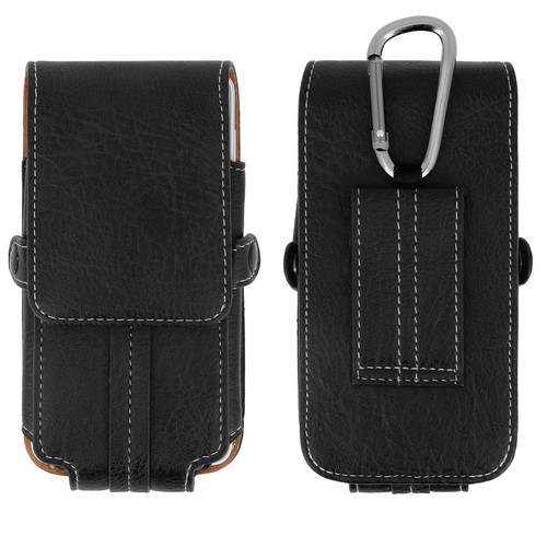 Housse étui Universel En Cuir Taille L – Compatible HTC Titan – Neuf – Avec Languette Scratch