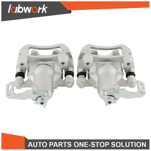 Labwork Rear Left & Right Brake Calipers w/ Bracket For 2014-2018 Kia Soul L4 - Picture 4 of 10