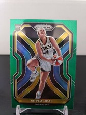 2021 Prizm WNBA Shyla Heal Rookie Card Green Prizm. #96. CHICAGO SKY.