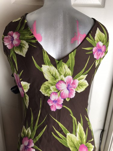 NWT $149 Jones New York Signature Silk Floral Dress - Sleeveless Plus Size 16W . - Picture 5 of 12