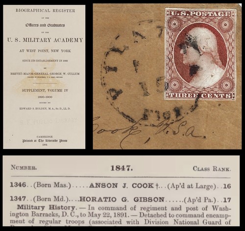 #11A 3¢ 1852 81R3, Pilatka Florida (Palatka) Fort Meade Lieut Anson J Cook - Picture 2 of 3