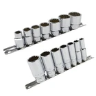 Whitworth BSF BSW 3/8" Drive Shallow And Deep Sockets 14pc 12 Sided Bi-Hex