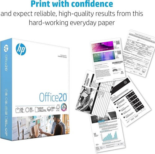 Kopierpapier für Drucker Büro säurefreie Blätter 8,5 x 11 Letterformat Computer weiß - Bild 3 von 7