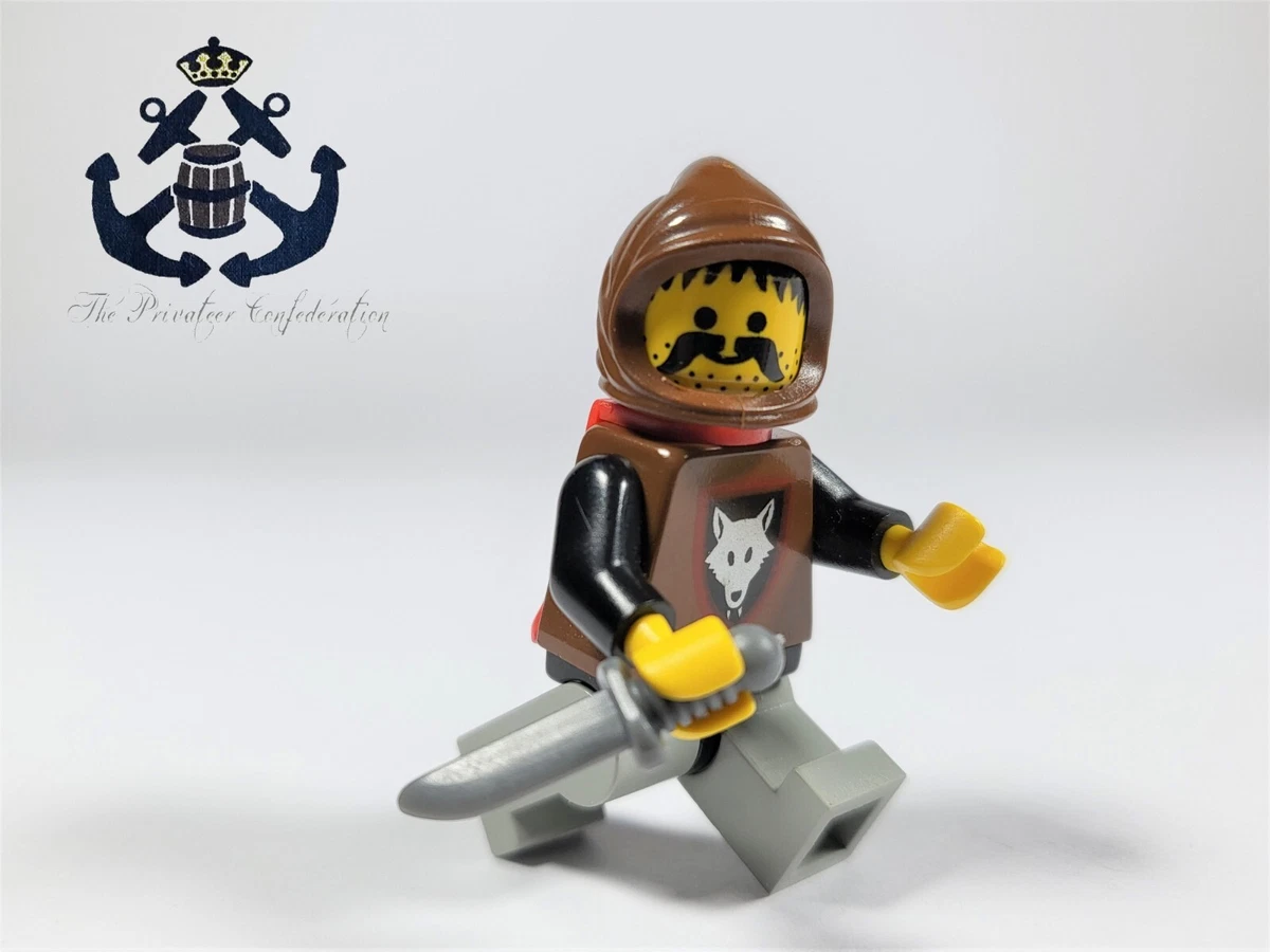 LEGO Minifigure 1990s Castle Wolfpack cas252 Red Cape Gray