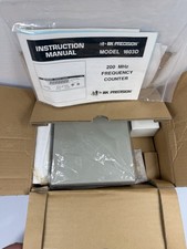 BK Precision 1803D Frequency Counter 10Hz–200MHzAC Adapter, Box & Manual Lot0028