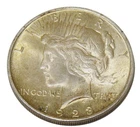 1923 Peace Dollar Toned $1 90% Silver Raw US Coin