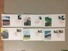Six Japan OLD LOCOMOTIVES fdc