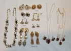 12-pc Vintage Variety Lot Costume Jewelry, Some Signed, Napier, Monet, Nemo, SC