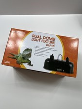 DXOPHIEX Dual Reptile Dome Light Fixture 150W UVB Heat Lamp Cap for Tortoise ...