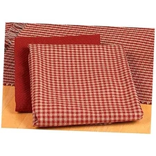 Home Collection by Raghu Newbury Gingham Barn Red Towel, 18 by 28" Set of 6 