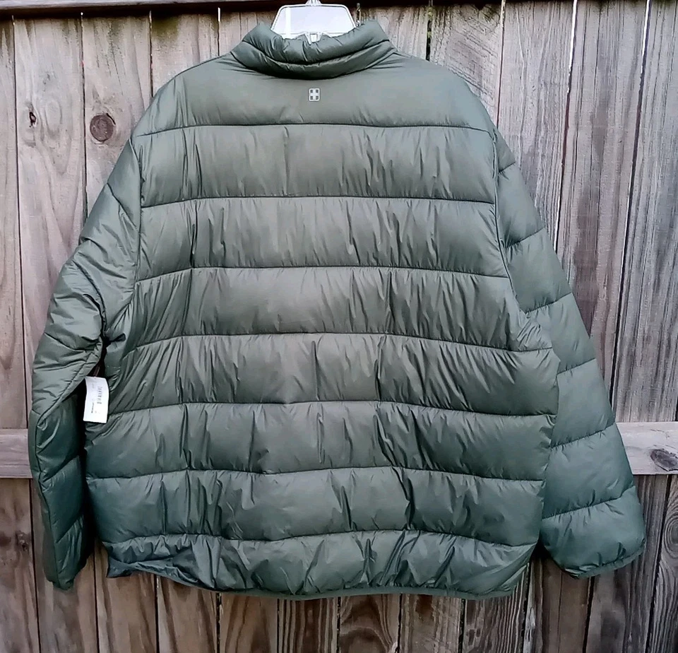 NWT Swiss Tech Mens Packable Puffer Jacket Green 2XL 50-52 SW31100027799B - Image 4 of 4